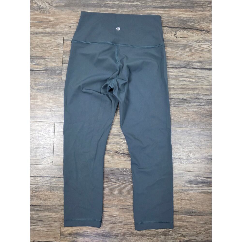 Lululemon Align Crop 21" Leggings Size 6 Graphite Grey EUC Nulu Yoga - Picture 3 of 5